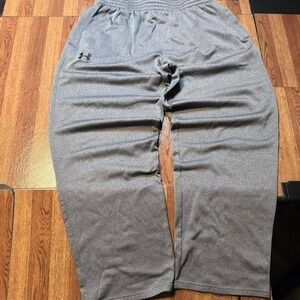 Under Armour Grey Retro Tech Sportswear Baggy Track Sweatpants XL